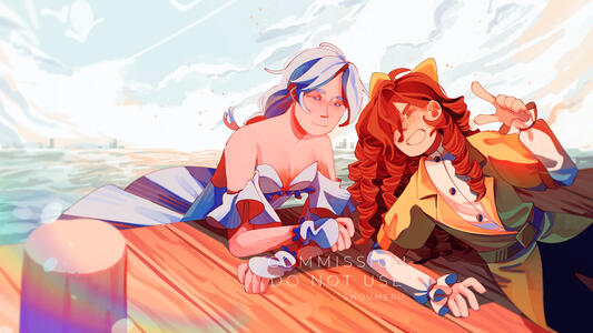 2 halfbody + background